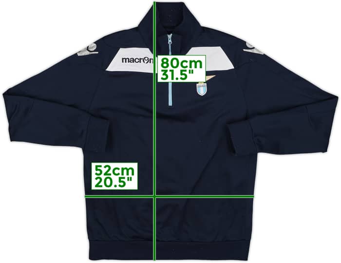 2014-15 Lazio Macron 1/4 Zip Drill Top - 5/10 - (L)