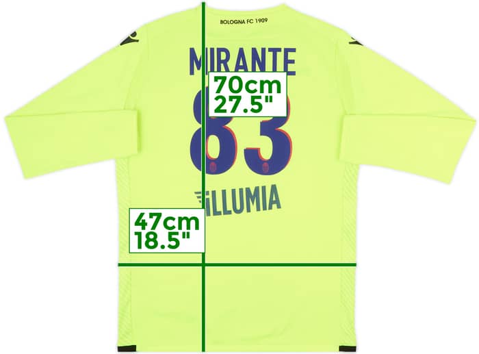 2016-17 Bologna GK Shirt Mirante #83 - 6/10 - (XL.Boys)