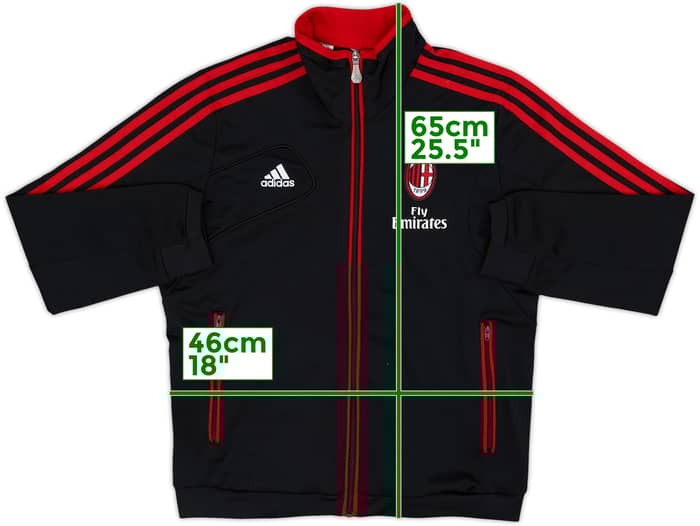 2012-13 AC Milan adidas Track Jacket - 8/10 - (M.Boys)