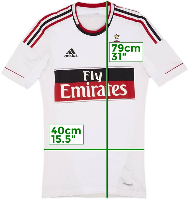 2012-13 AC Milan TechFit Player Issue Away Shirt - 7/10 - (M/L)