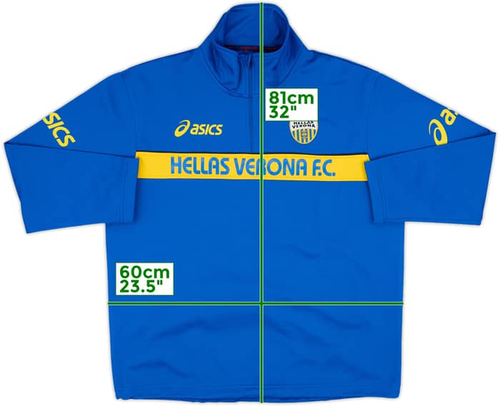 2007-08 Hellas Verona Asics 1/4 Zip Drill Top - 8/10 - (L)