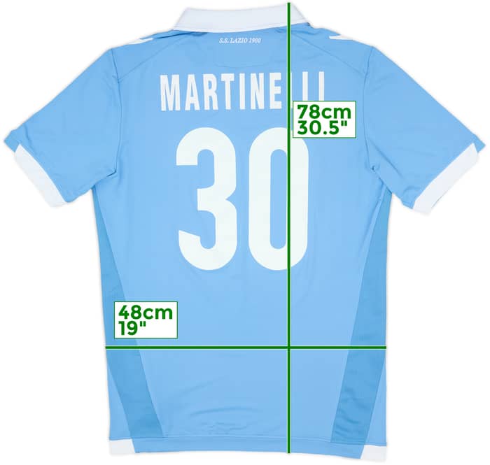 2014-15 Lazio Home Shirt Martinelli #30 - 6/10 - (XXL)