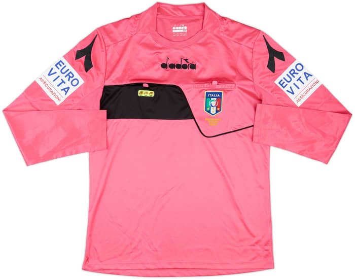 2018-19 Italy Diadora Referee L/S Shirt - 9/10 - (M)