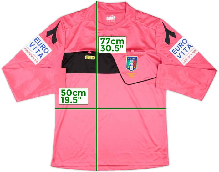 2018-19 Italy Diadora Referee L/S Shirt - 9/10 - (M)