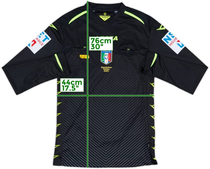 2014-15 Italy Legea Referee L/S Shirt - 9/10 - (M)