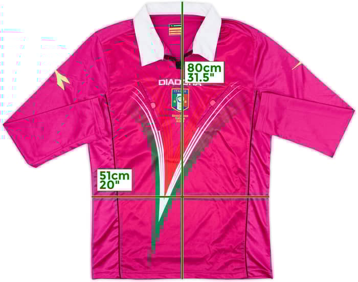 2011-12 Italy Diadora Referee L/S Shirt - 9/10 - (M)