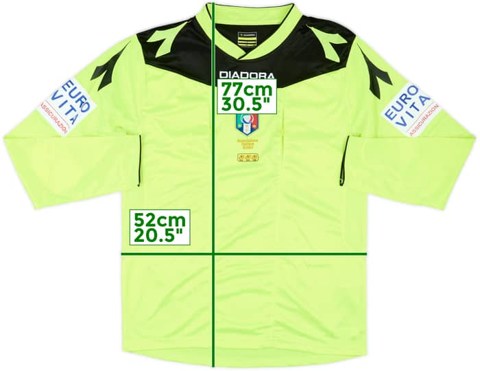 2015-16 Italy Diadora Referee L/S Shirt - 10/10 - (M)