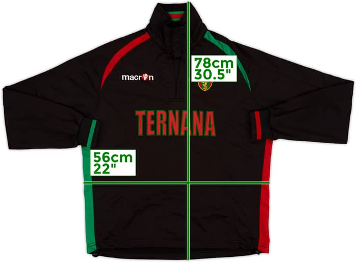 2005-06 Ternana Macron Player Issue Drill Top - 9/10 - (M)