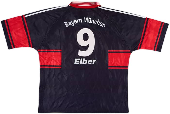 1997-99 Bayern Munich Home Shirt Elber #9 - 7/10 - (XXL)