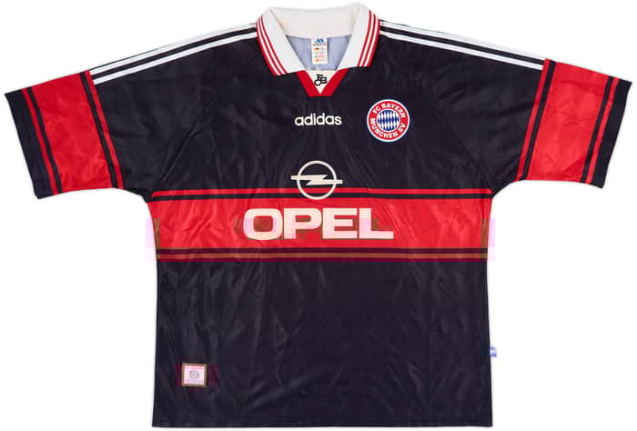 1997-99 Bayern Munich Home Shirt Elber #9 - 7/10 - (XXL)