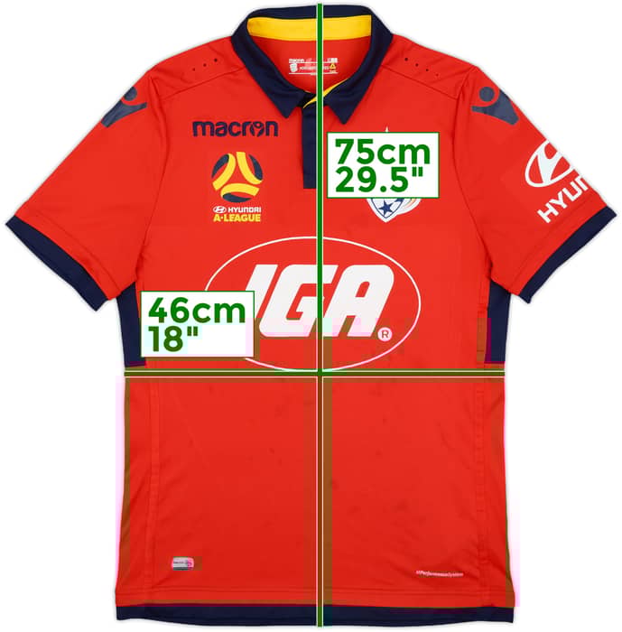 2017-18 Adelaide United signed Home Shirt - 5/10 - (M)