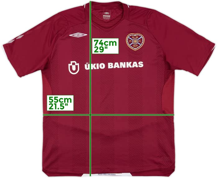 2008-09 Hearts Home Shirt - 9/10 - (L)