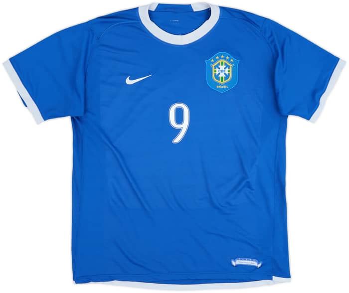 2006-07 Brazil Away Shirt Ronaldo #9 - 6/10 - (L)