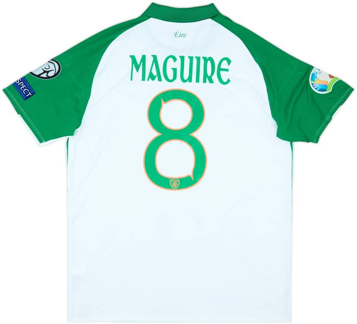 2018-19 Ireland Match Issue Squad Signed Away Shirt Maguire #8