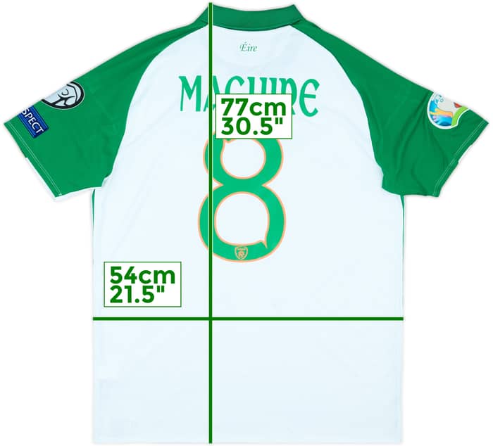 2018-19 Ireland Match Issue Squad Signed Away Shirt Maguire #8