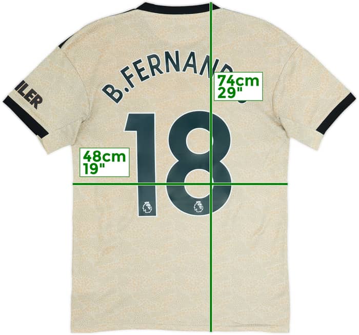2019-20 Manchester United Away Shirt B.Fernandes #18 - 5/10 - (S)