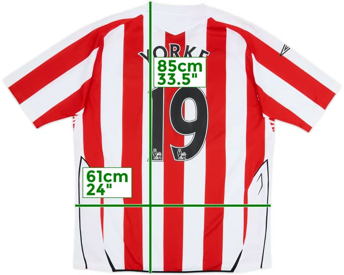 2007-08 Sunderland Home Shirt Yorke #19 - 10/10 - (XL)