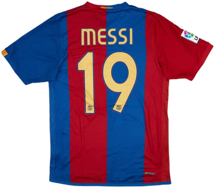 2006-07 Barcelona Home Shirt Messi #19 - 6/10 - (S)