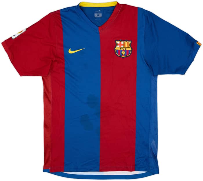 2006-07 Barcelona Home Shirt Messi #19 - 6/10 - (S)