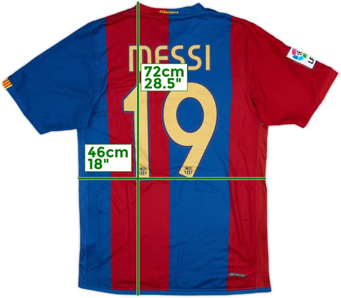 2006-07 Barcelona Home Shirt Messi #19 - 6/10 - (S)