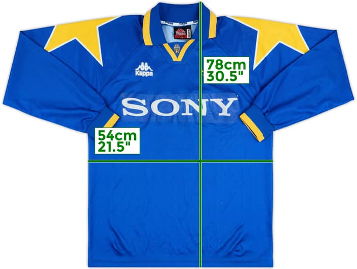 1995-96 Juventus Away L/S Shirt #8 - 6/10 - (L)