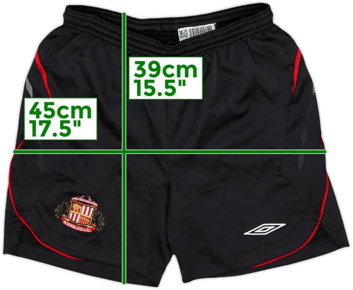 2008-09 Sunderland Home Shorts - 8/10 - (L.Boys)