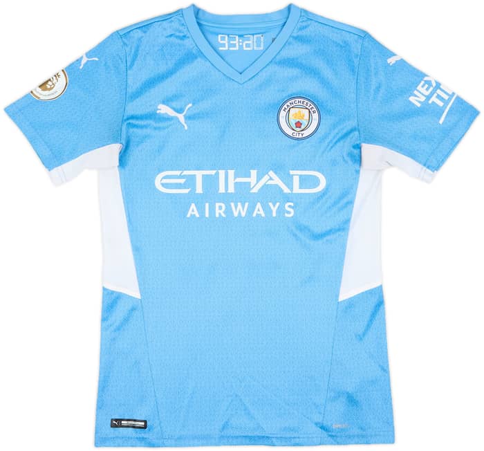 2021-22 Manchester City Home Shirt Ferran #20 - 9/10 - (S)