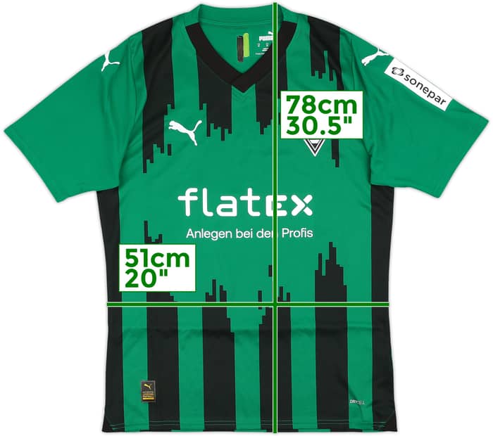 2023-24 Borussia Monchengladbach Away Shirt - 10/10 - (M)