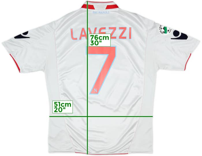 2009-10 Napoli Away Shirt Lavezzi #7 - 6/10 - (XL)