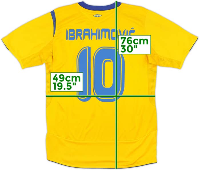 2005-06 Sweden Home Shirt Ibrahimovic #10 - 10/10 - (S)