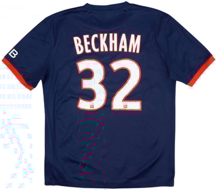 2013-14 Paris Saint-Germain Home Shirt Beckham #32 - 8/10 - (M)