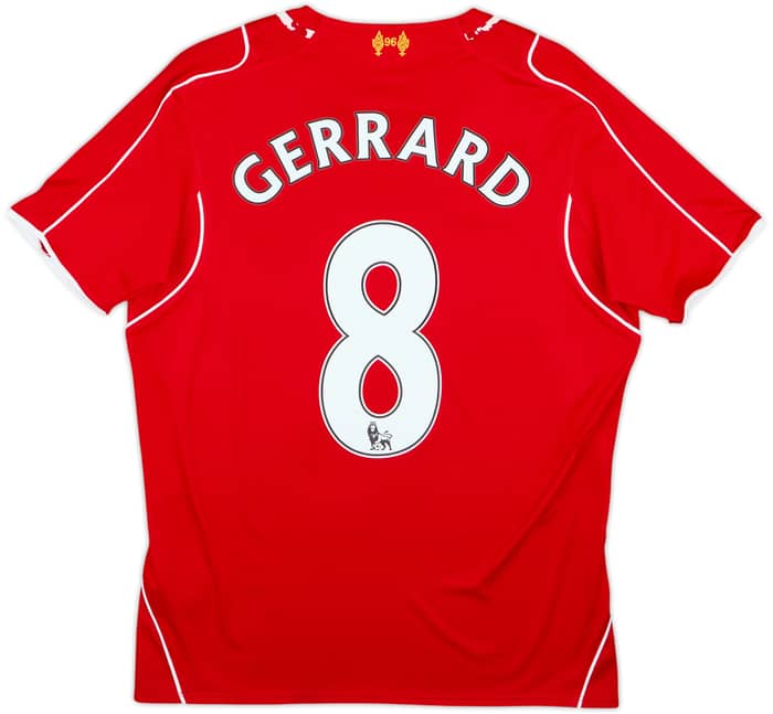2014-15 Liverpool Home Shirt Gerrard #8 - 6/10 - (15-16 Years)