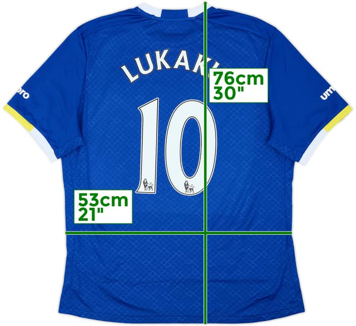 2016-17 Everton Local Camiseta Lukaku #10 - 8/10 - (XL)