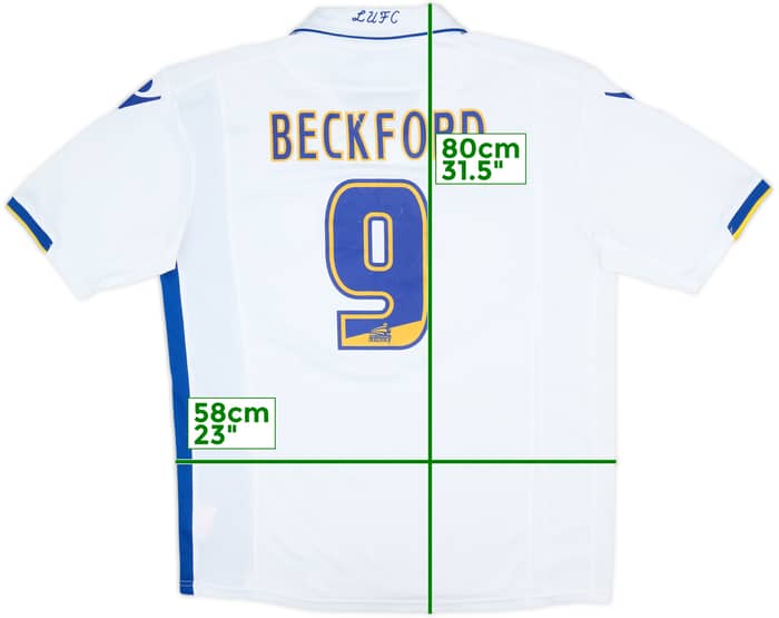 2009-10 Leeds United Home Shirt Beckford #9 - 7/10 - (L)