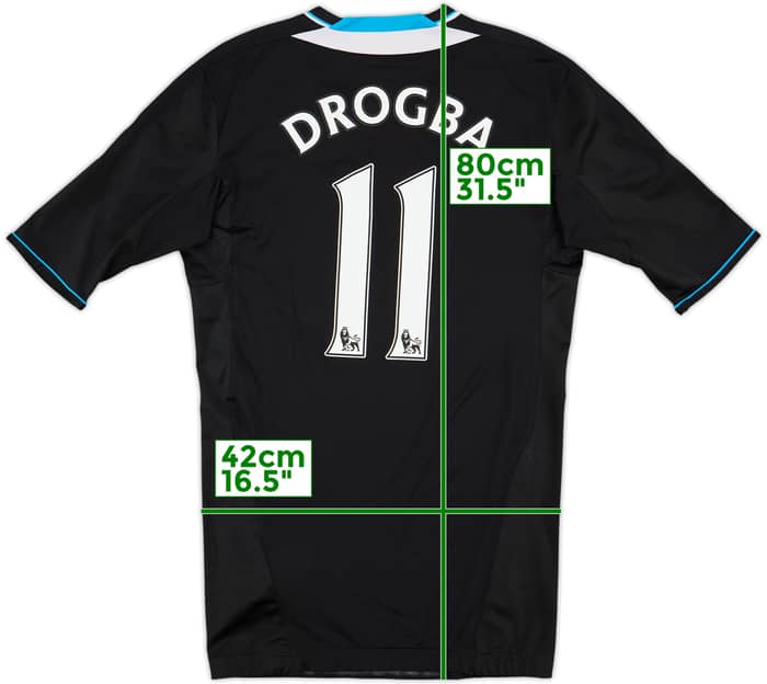 2011-12 Chelsea Player Issue TechFit Away Shirt Drogba #11 - 5/10 - (L)