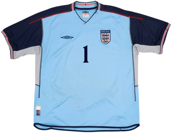 2002-03 England GK S/S Shirt Seaman #1 - 7/10 - (XXL)