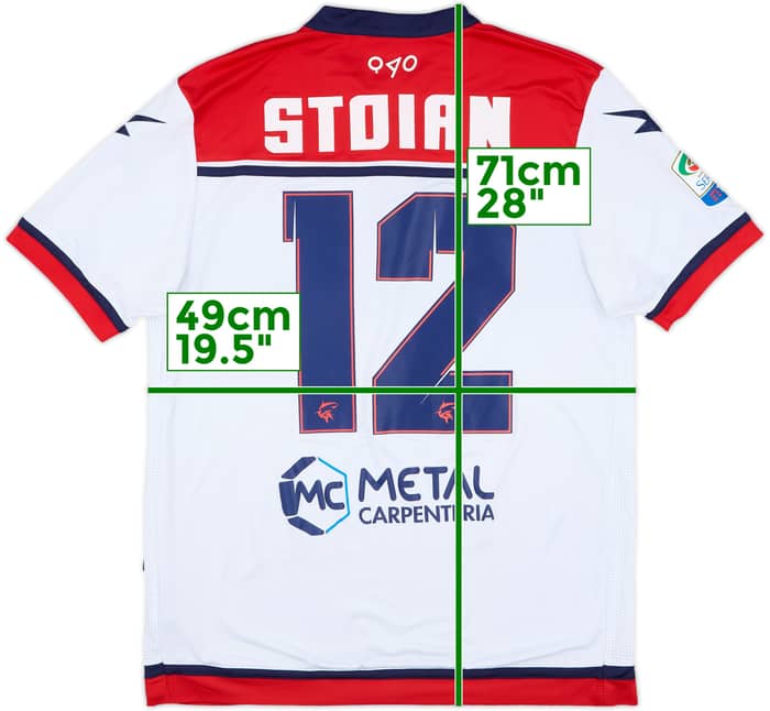 2016-17 Crotone Match Issue Away Shirt Stoian #12