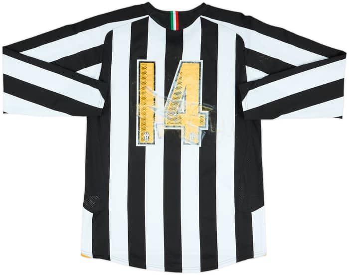 2005-06 Juventus Match Issue Home L/S Shirt #14