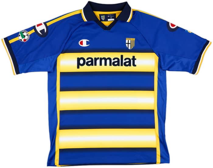 2003-04 Parma Match Issue '90 Years' Home Shirt Camara #26
