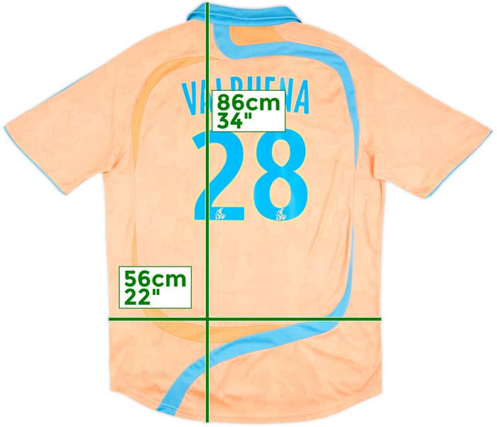 2007-08 Olympique Marseille Third Shirt Valbuena #28 - 6/10 - (XL)