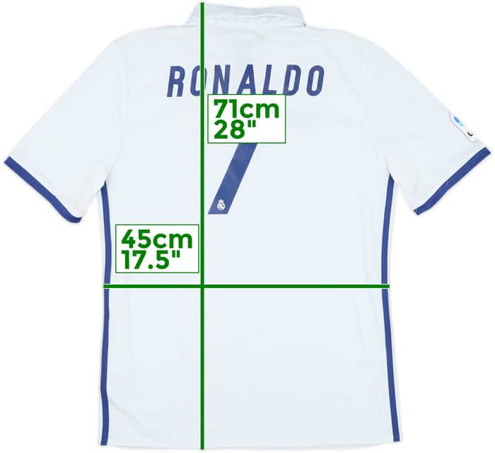 2016-17 Real Madrid Home Shirt Ronaldo #7 - 6/10 - (XL.Boys)