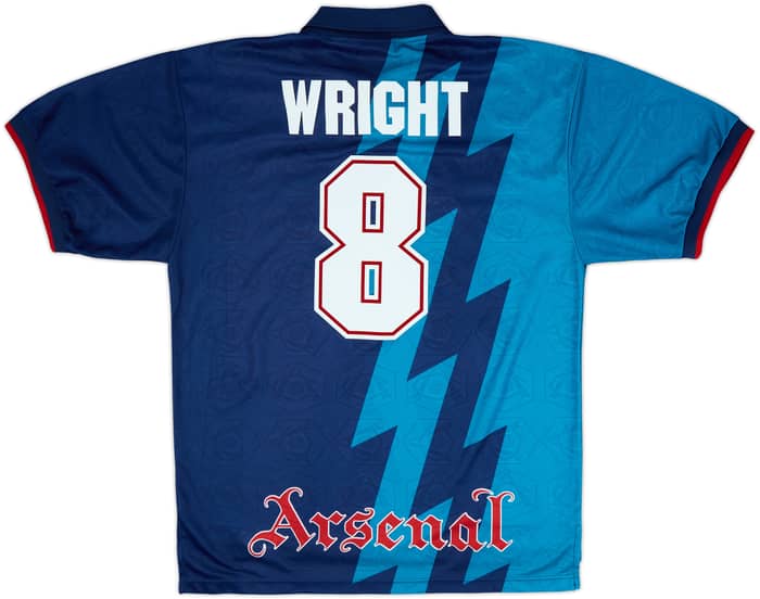 1995-96 Arsenal Away Shirt Wright #8 - 8/10 - (XL)