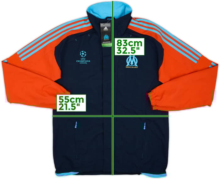 2011-12 Olympique Marseille adidas Track Jacket (M/L)
