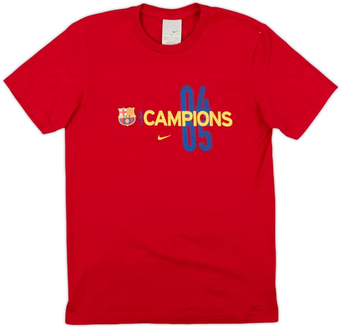 2004-05 Barcelona Nike Champions Cotton Tee - 7/10 - (M)