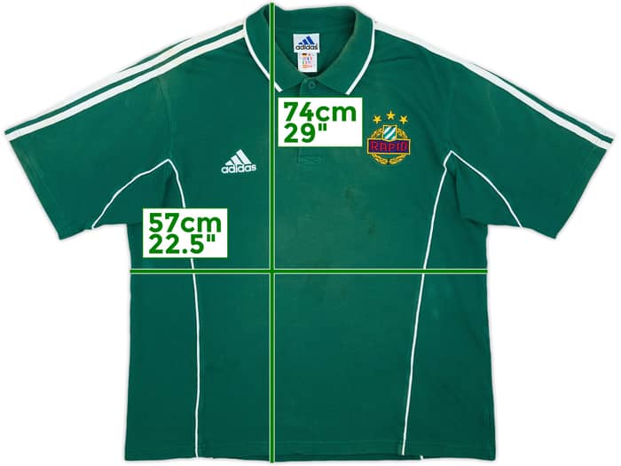 1999-00 Rapid Vienna adidas Polo Shirt - 5/10 - (L)