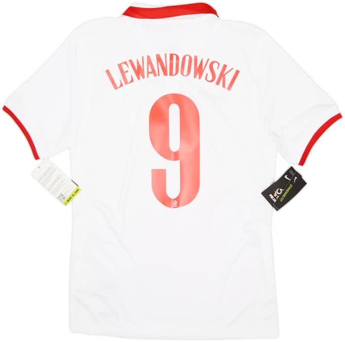 2020-21 Poland Home Shirt Lewandowski #9 (S)