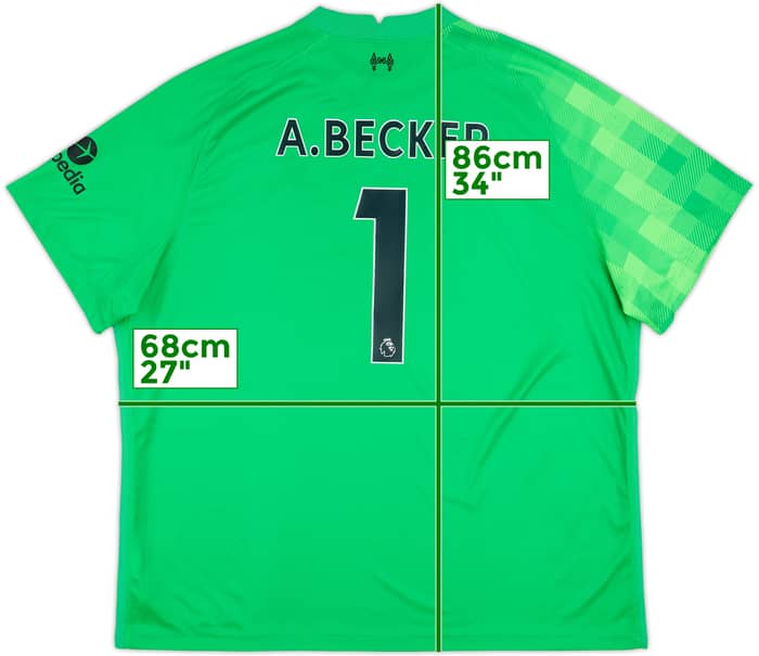 2021-22 Liverpool GK Shirt A.Becker #1 - 10/10 - (3XL)