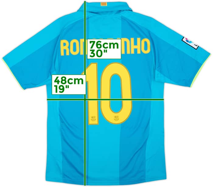 2007-09 Barcelona Away Shirt Ronaldinho #10 - 9/10 - (S)