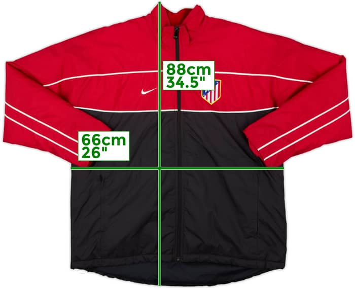 2001-02 Atletico Madrid Nike Padded Bench Coat - 8/10 - (L)