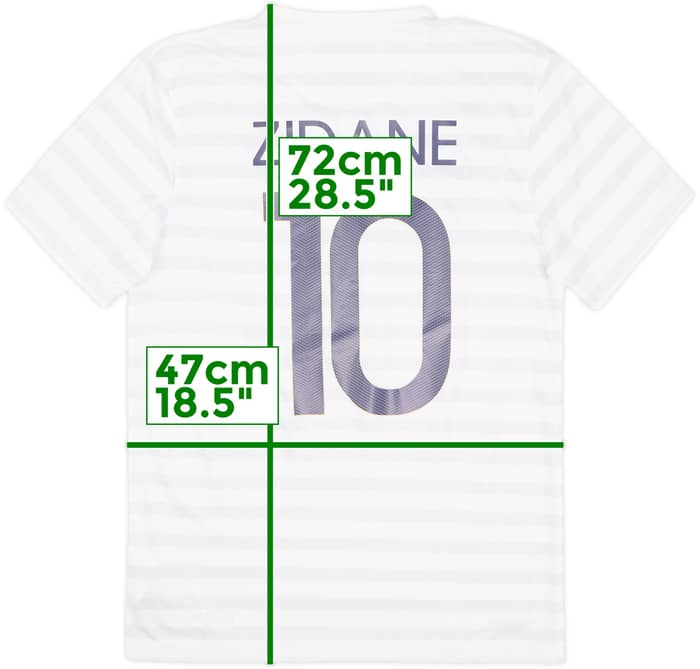 2014-15 France Away Shirt Zidane #10 - 9/10 - (S)
